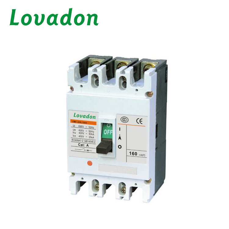 LCM1-225 moulded case circuit breaker with small volume, breaking capacity high, electric arcing short