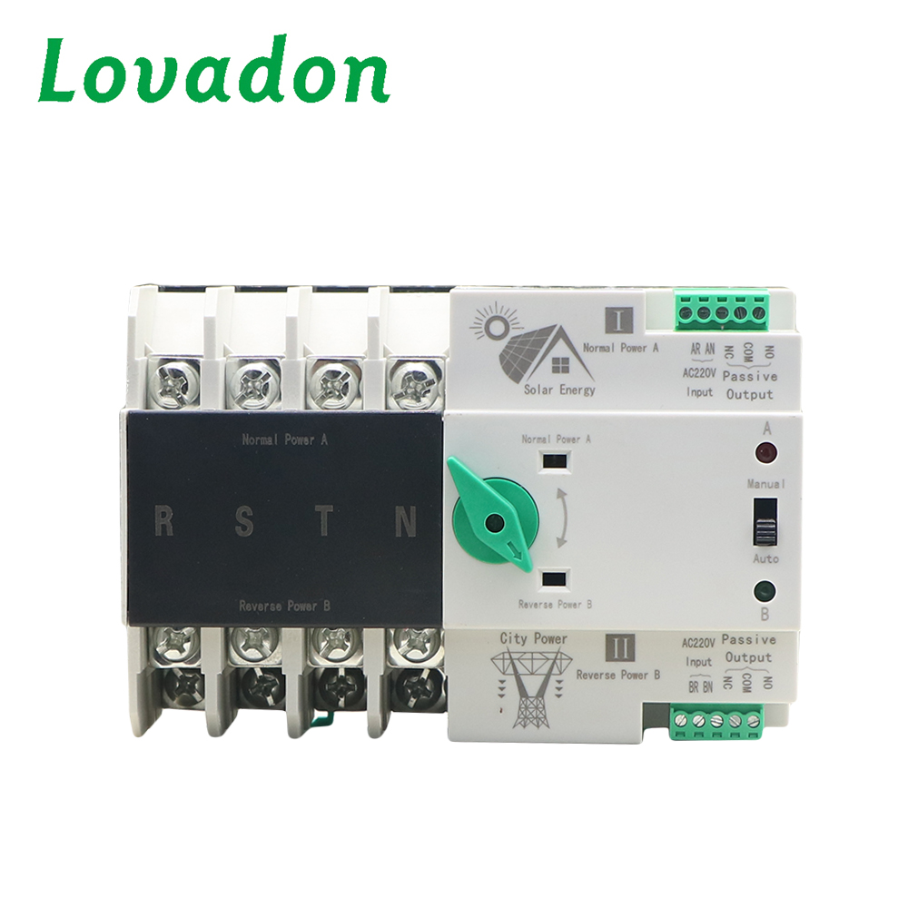 NDQ1-125S 4P Dual power automatic transfer switch din rail