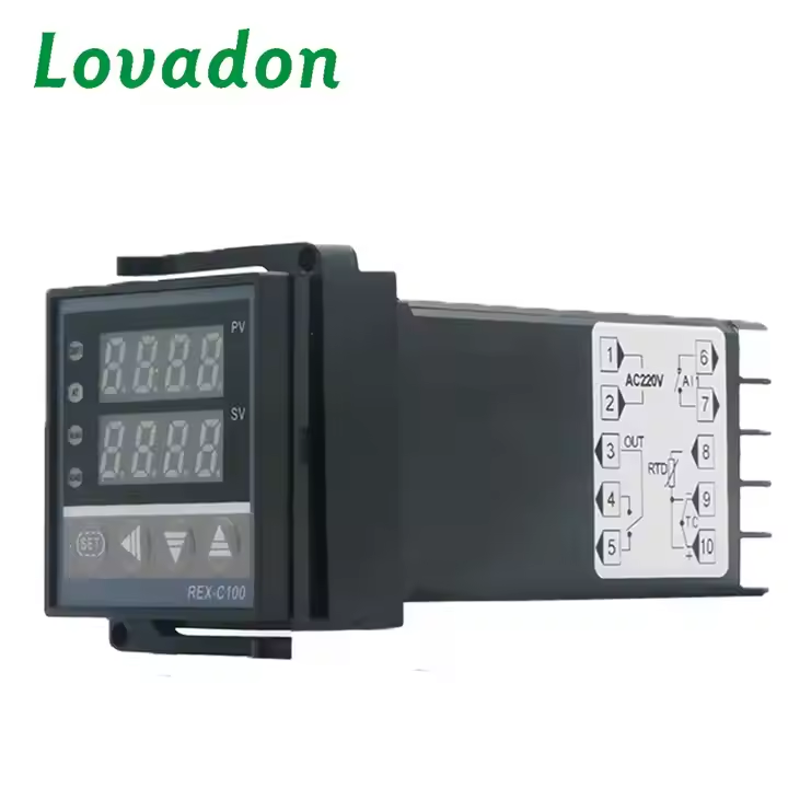 REX-C100 Factory Direct Sale LED Digital Temperature Controller Thermostat Adjustable Thermostat for Energy Meters
