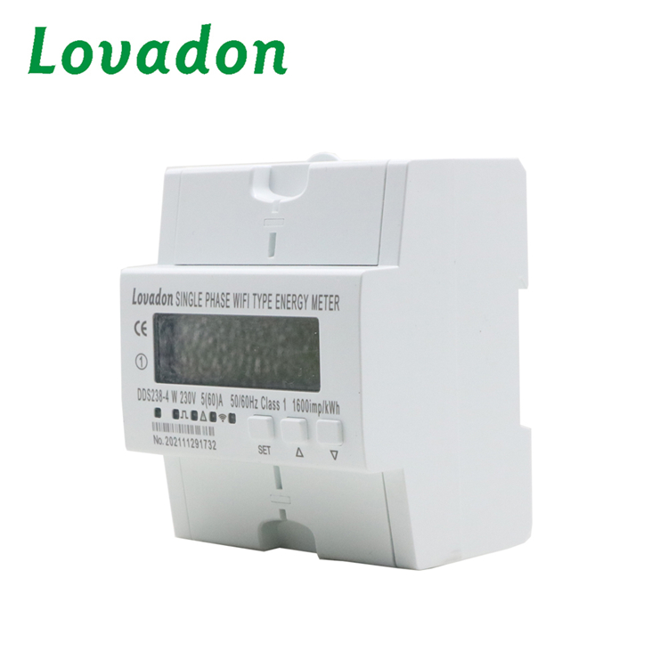 DDS238-4W Digital Electric Single Phase Energy Din Rail Current Voltage Smart Wifi Meter
