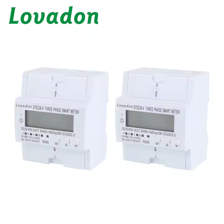 DTS238-4W RS485 Three-Phase Energy Meter 3P4W Modbus Smart kWh Meter for Industrial Use Electronics & Instrument Enclosures