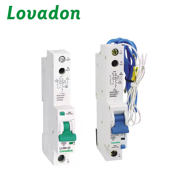 LCB9-32 1P Single-Phase 1-Pole 30ma RCBO Residual Current Circuit Breaker Miniature Circuit Breaker with Overcurrent Leakage Protection